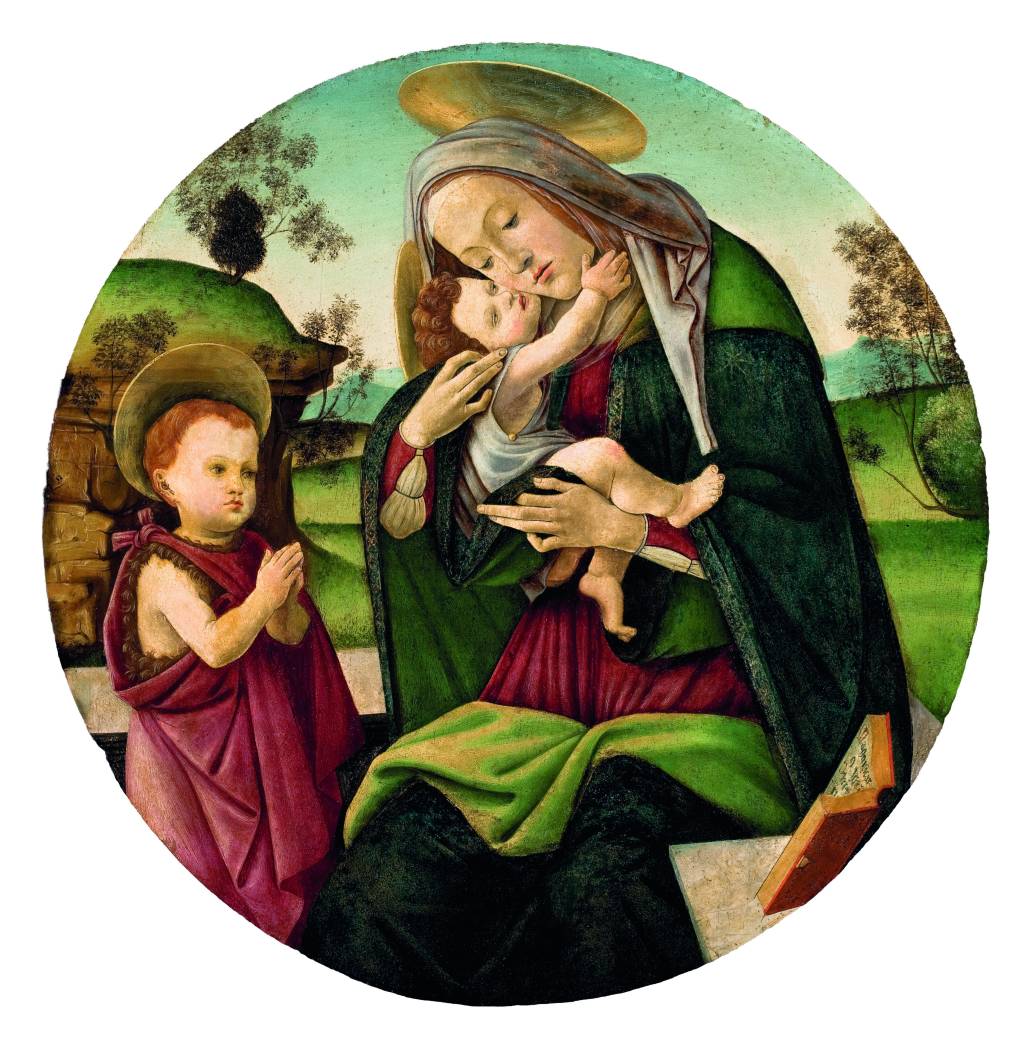 Sandro-Botticelli-Virgem-com-o-Menino-e-são-João-Batista-criança