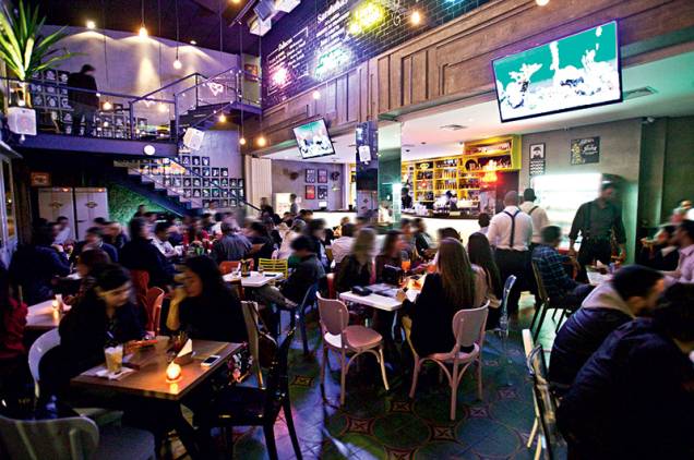 Ambiente bacana: bom para tomar drinques como o rei da praia Ambiente bacana: bom para tomar drinques como o rei da praia