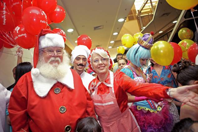 O Papai Noel pode ser visto no Shopping Ibirapuera