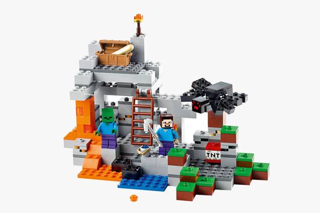 Lego Minecraft A Caverna: R$ 149,00 no <a href="https://www.extra.com.br/brinquedos/BlocosdeMontar/Lego/LEGO-Minecraft---A-Caverna--21113--249-pecas-5713084.html" rel="Extra">Extra</a>