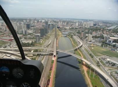 Passeio de helicóptero - pai molecão