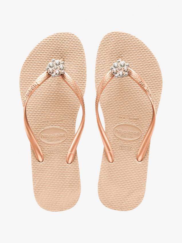 Sandálias com cristais Swarovski Havaianas