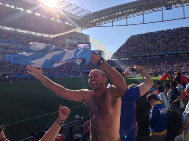 Grito de gol no segundo tempo da prorrogação