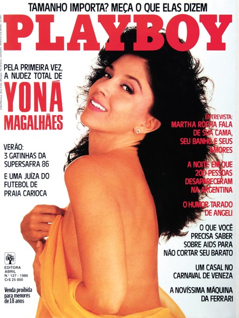 Capa da Playboy de 1986