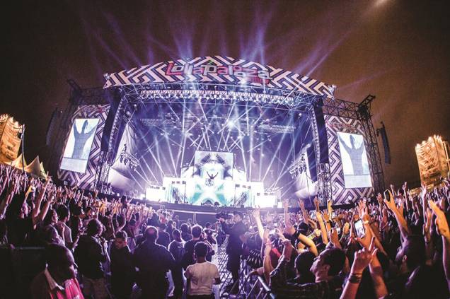 Palco principal da edição de 2014 do Lollapalooza Palco principal da edição de 2014 do Lollapalooza