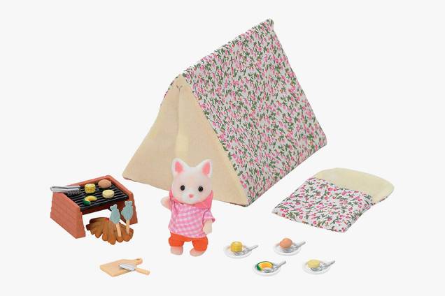 Acampamento na praia Sylvanian Families