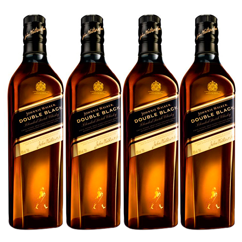 	Johnnie Walker Double Black, caixa com quatro garrafas: R$ 119,00 (cada garrafa, na Dufry) e R$ 186,53 (em São Paulo)	<em>*preço original na Dufry em dólar: US$ 119,00 quatro garrafas</em>