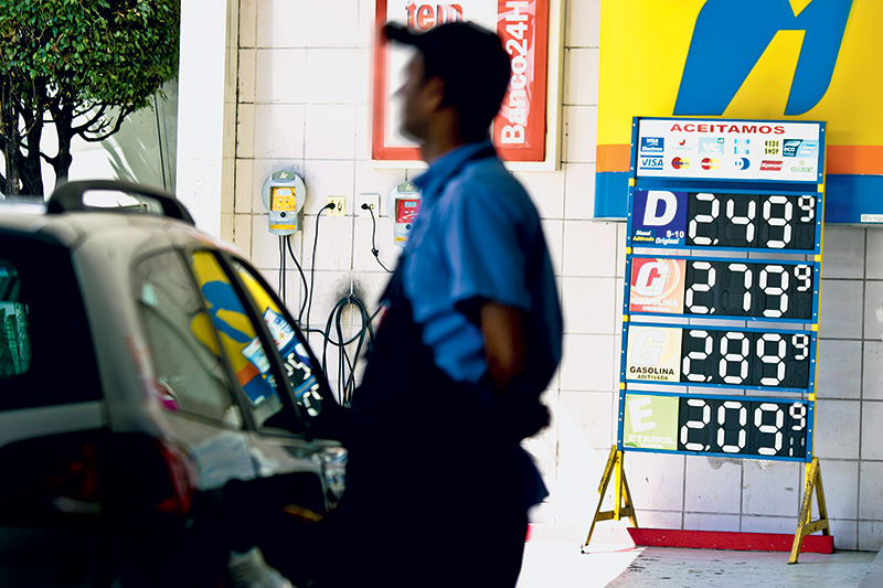 Posto de gasolina na Zona Norte