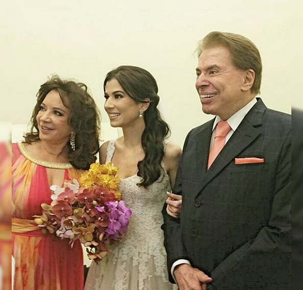 Renata e os pais, Iris e Silvio Renata e os pais, Iris e Silvio