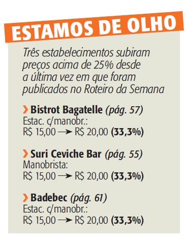 Estamos de Olho - restaurantes - 22 de abril de 2015