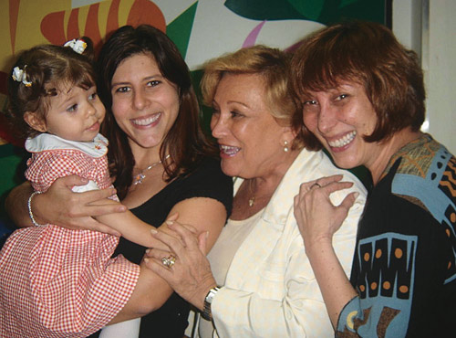 Nova candidata: em 2005, a pequena Bruna (filha de Eduardo), com a tia Vanessa, a bisavó Nicette e a avó Bárbara, em sua festa de 2 anos