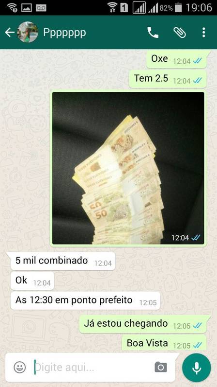 O di&aacute;logo entre Iane e o cliente foi divulgado pela pol&iacute;cia