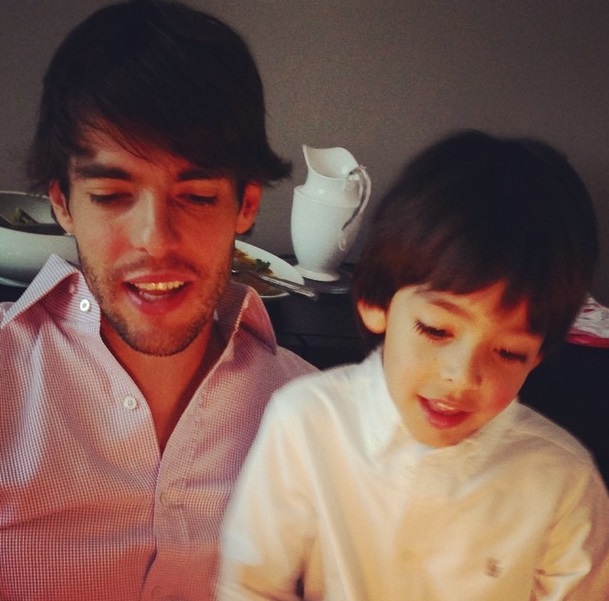 Kaká comemora o aniversário do filho, Luca