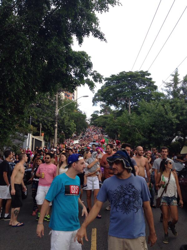 O bloco Vai Você em Dobro animou as ruas de Pinheiros