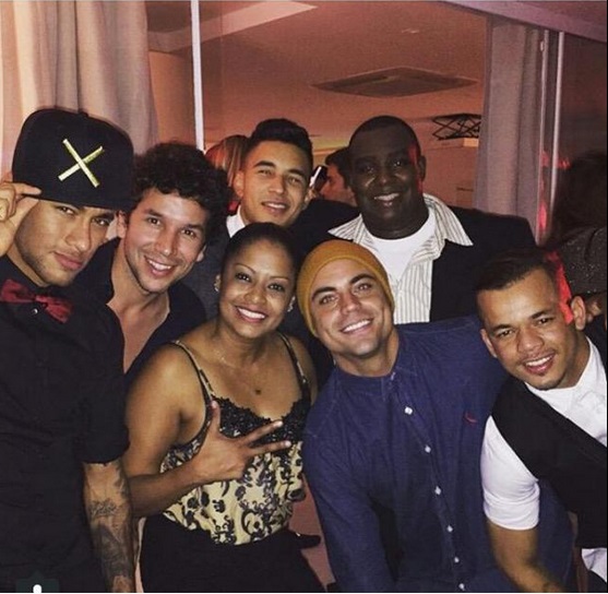 Neymar foi o mais fotografado da noite