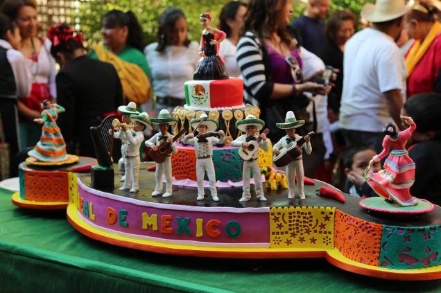 Uma homenagem ao México em forma de bolo