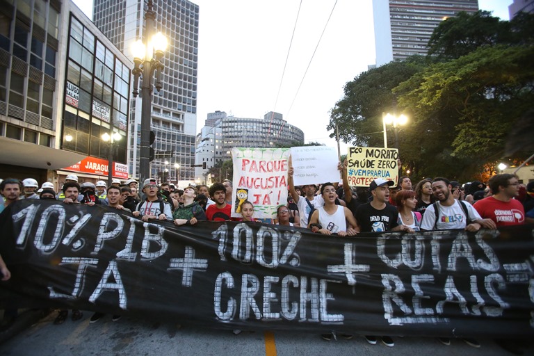 Manifestação contra a Copa