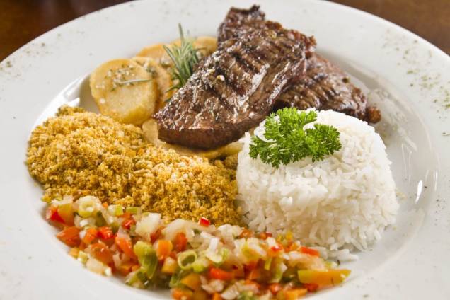 Picanha brasileira: para duas pessoas, o prato custa 55 reais