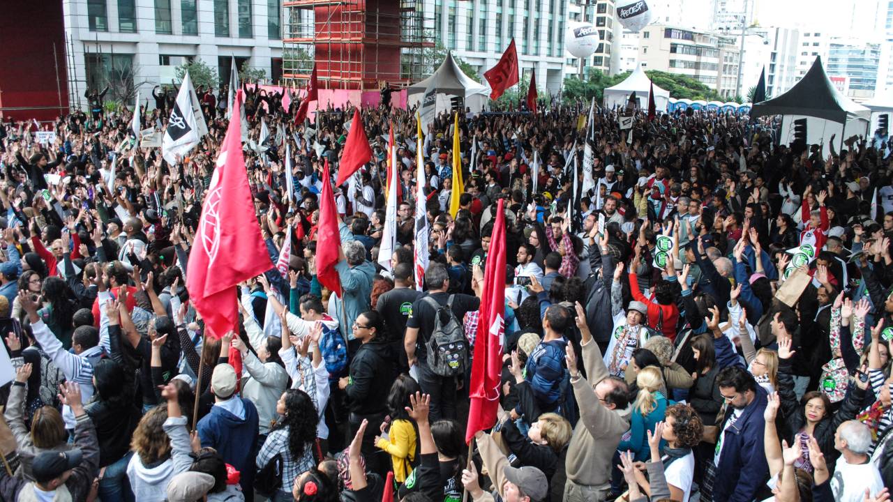 Greve Professores manifestação