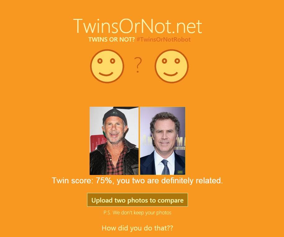 J&aacute; Chad Smith, baterista do Red Hot Chili Peppers, e o comediante Will Ferrell n&atilde;o s&atilde;o t&atilde;o iguais, mas, "definitivamente s&atilde;o parentes"
