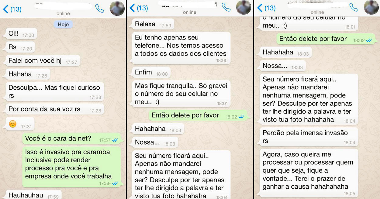 Mensagens telemarketing por Whatsapp