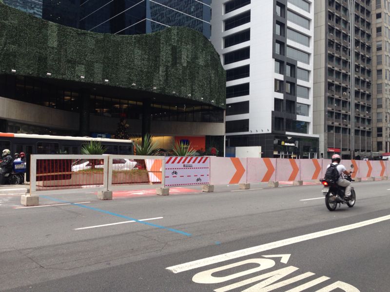 Obras Ciclovia Paulista