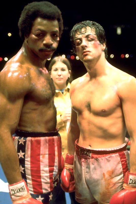 Rocky, um Lutador: Sylvester Stallone parou de fumar durante este filme, pois estava ficando com problemas para respirar