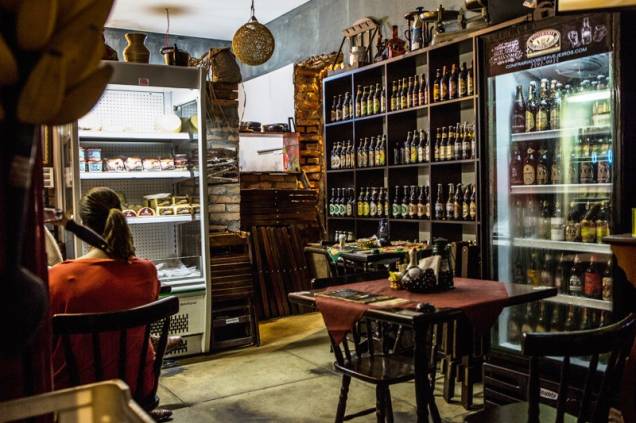 Lá na Roça: o espaço, de jeitão interiorano, possui uma vendinha de produtos mineiros Lá na Roça: o espaço, de jeitão interiorano, possui uma vendinha de produtos mineiros