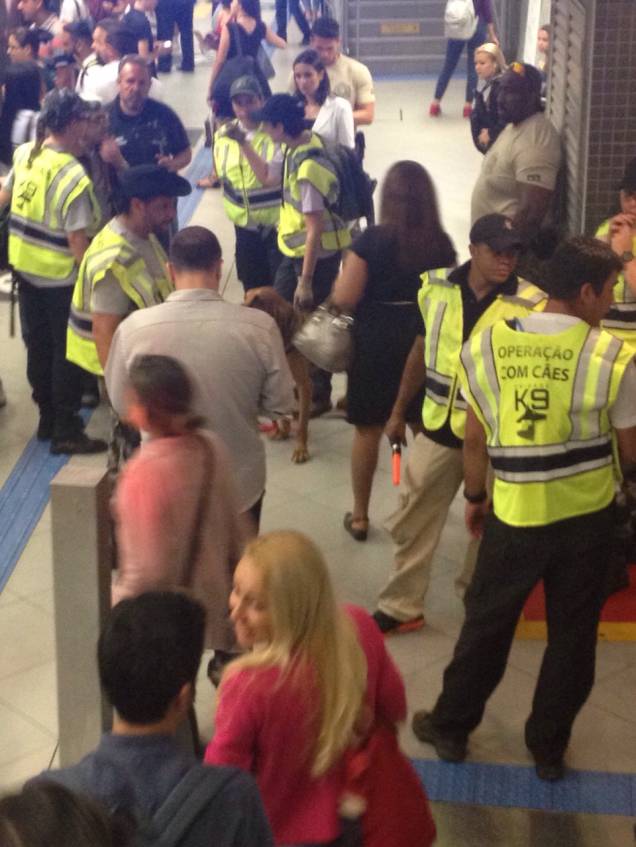 Movimentação causou surpresa entre os passageiros do Metrô