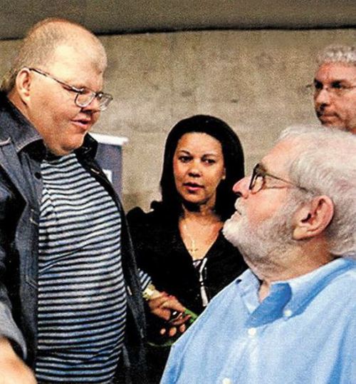 Jô Soares com Rafael, que morreu aos 50 anos e sofria de autismo de "alto nível" 