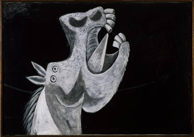 Cabeça de cavalo. Esboço para “Guernica” (3 de maio de 1937), de Picasso: em exposição no CCBB