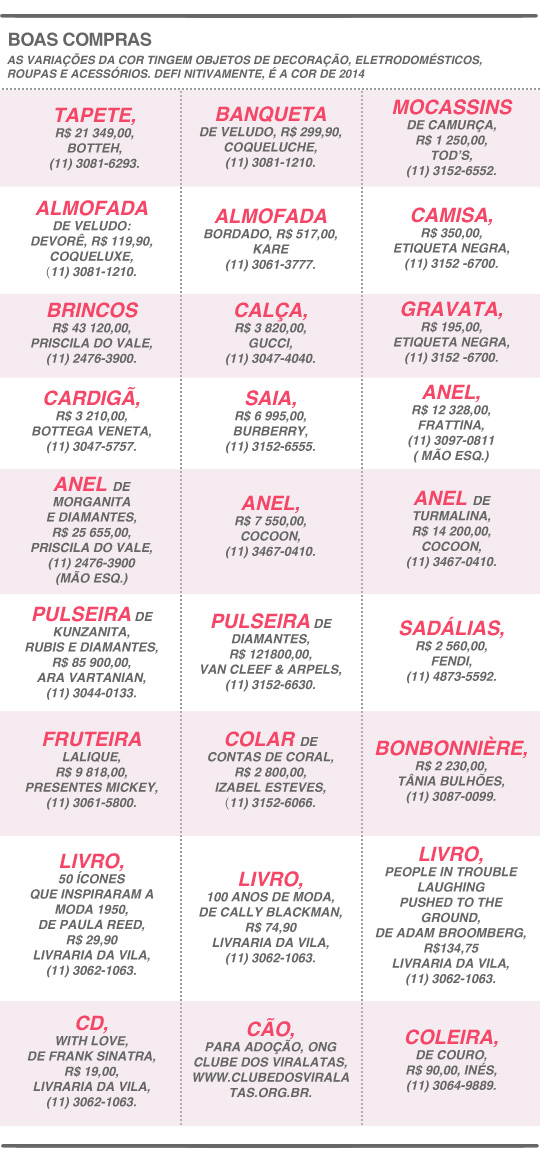 Tabela - Boas Compras - Luxo