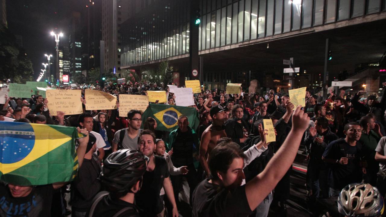 manifestação avenida paulista - 17/5/2013 - quinto dia