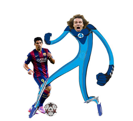 Internautas brincam com as “canetas” em David Luiz