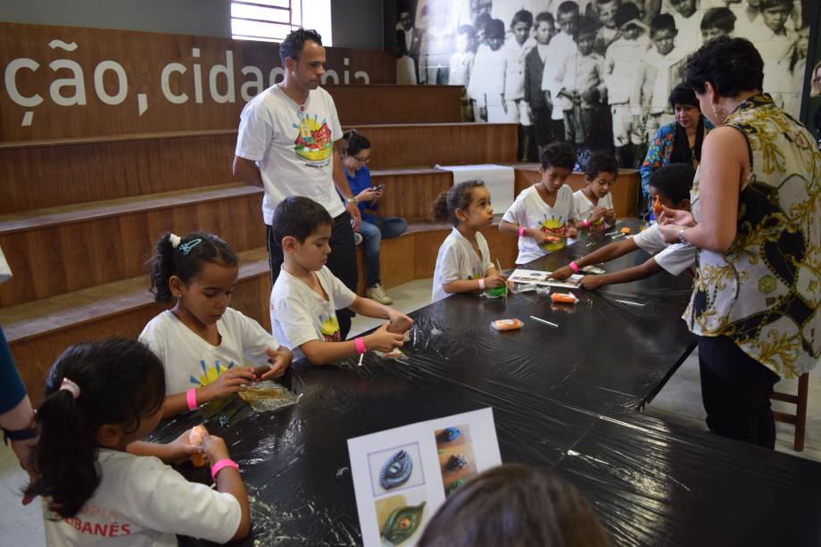 Visita histórica: além de passeio, há oficinas, no Museu da Imigração