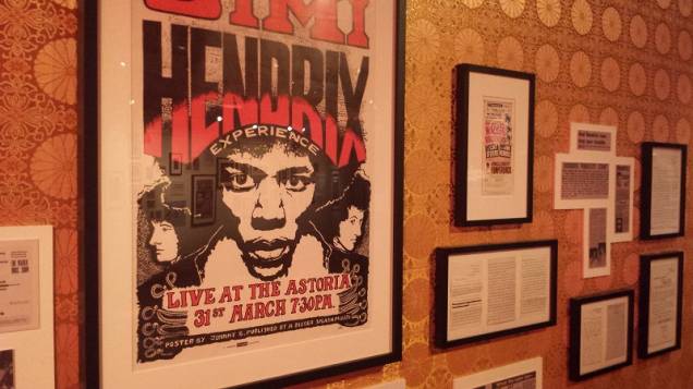 Pôster do evento do The Jimi Hendrix Experience no Astoria