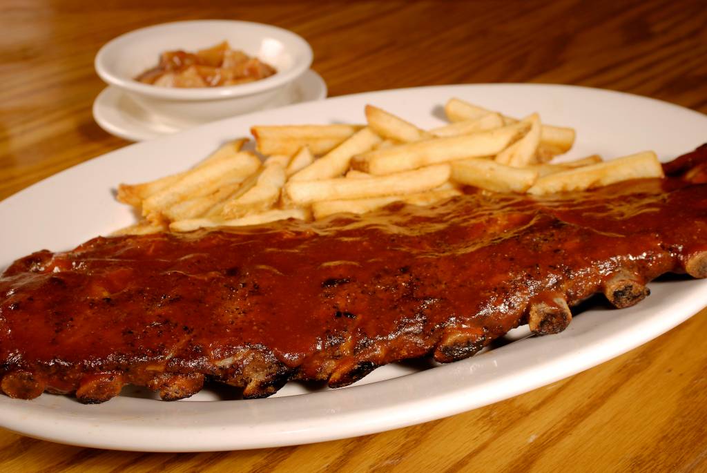 Outback - costelinhas com barbecue