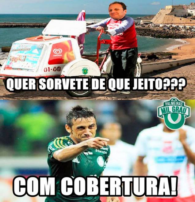 Falha de Rogério Ceni no clássico contra o Palmeiras virou piada nas redes sociais Falha de Rogério Ceni no clássico contra o Palmeiras virou piada nas redes sociais