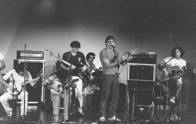 A banda, em foto de 1983: do samba ao rock