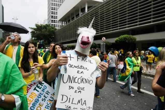 Mais fácil acreditar em unicórnio do que na Dilma"