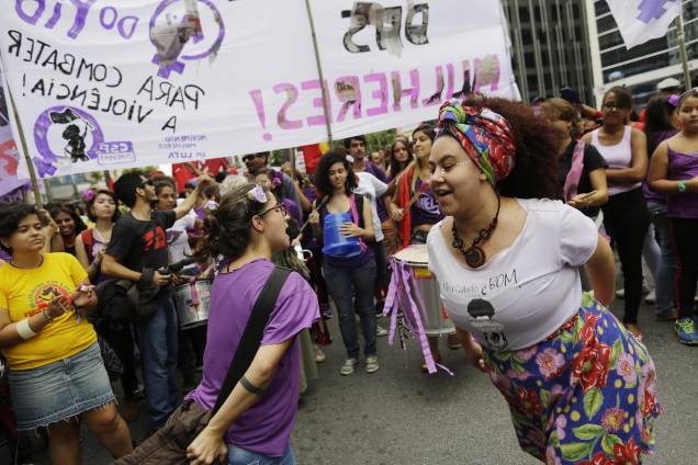 	Mulheres exigem fim da violência e respeito em ato na Avenida Paulista