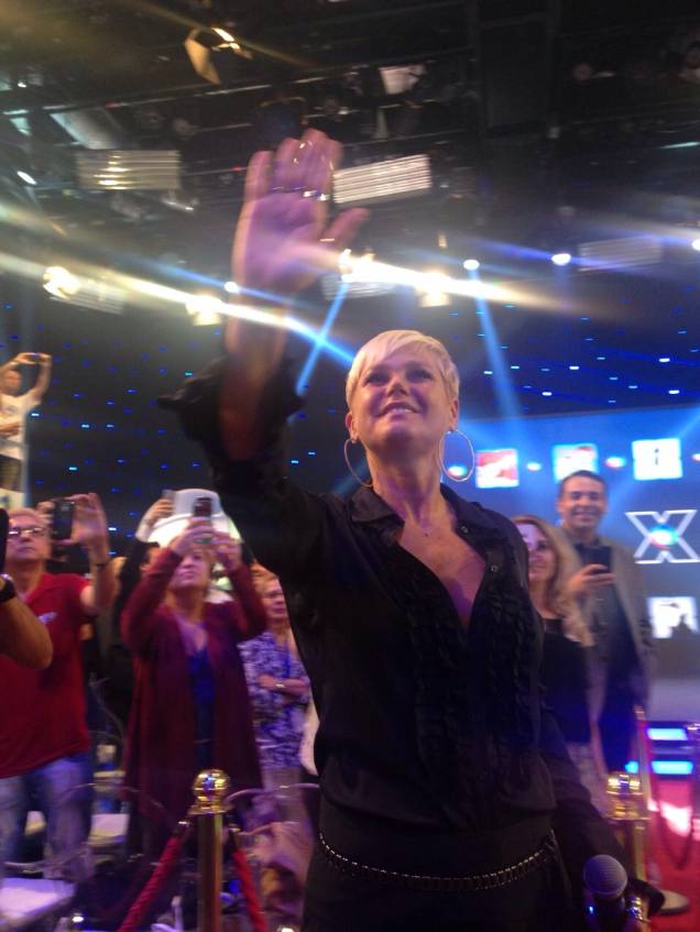 Xuxa em coletiva de impressa da Record Xuxa em coletiva de impressa da Record
