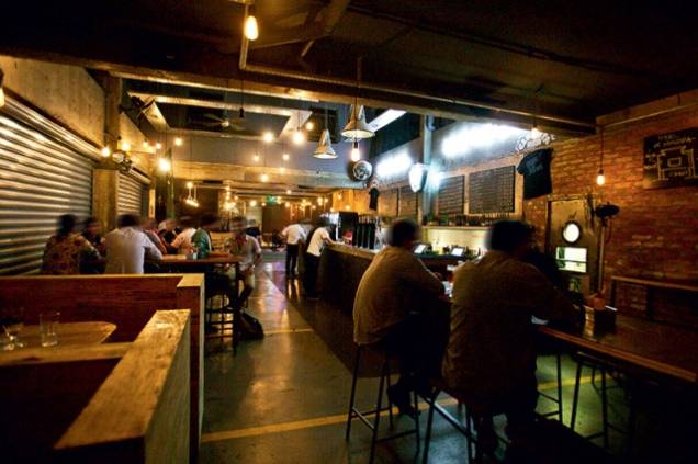 O salão urbano do BrewDog O salão urbano do BrewDog