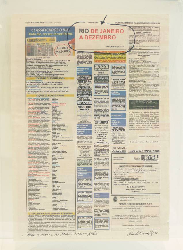 Intervenções artísticas no jornal só é notada por leitores atentos Intervenções artísticas no jornal só é notada por leitores atentos