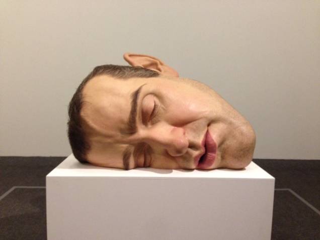 Esse é o rosto do próprio Mueck Esse é o rosto do próprio Mueck