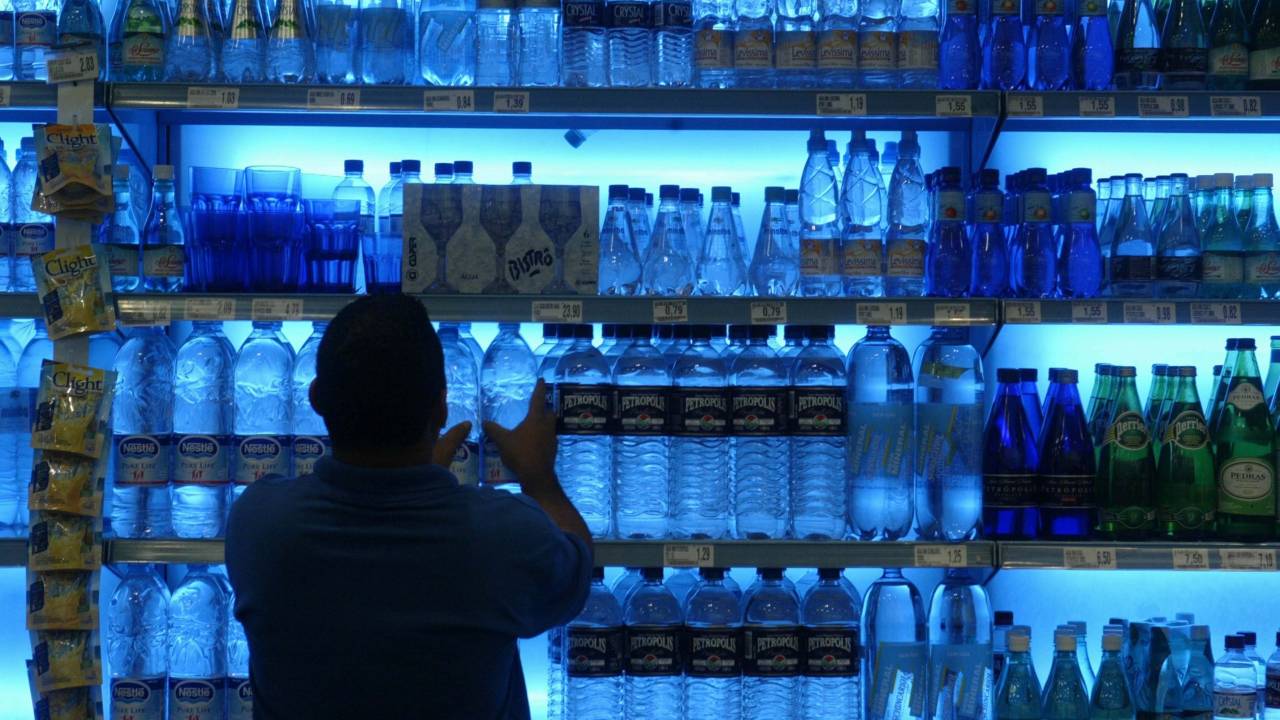 Água supermercado
