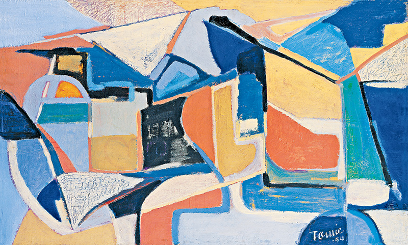 Óleo de 1954, com influência de Paul Cézanne