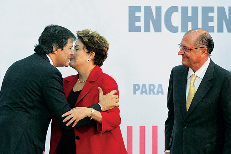 Haddad, Dilma e Alckmin