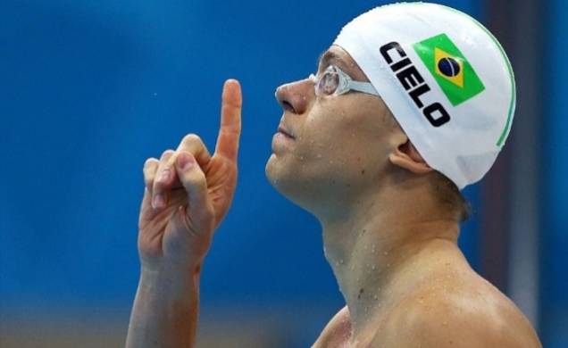 strong>Cesar Cielo</strong>: o maior nome brasileiro foi flagrado durante o Troféu Maria Lenk, em maio de 2011. Após julgamento, recebeu uma advertência.