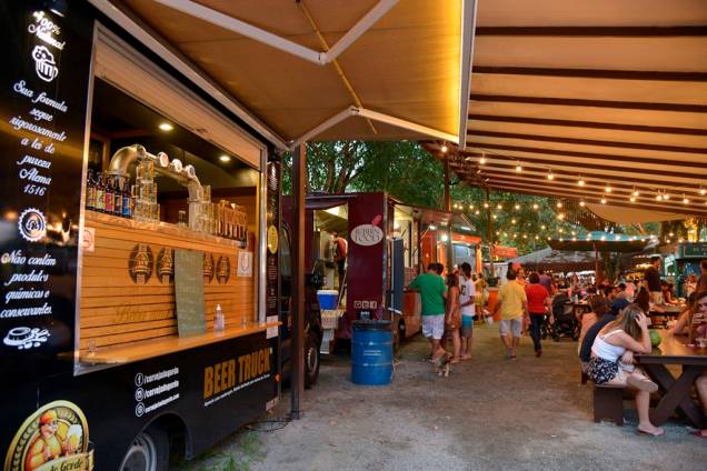 Food trucks de diversos tipos recarregam as energias dos visitantes